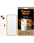 Калъф PanzerGlass - ClearCase, iPhone 13/14, прозрачен/оранжев - 3t