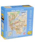 Двустранен мини пъзел New York Puzzle от 100 части - Карта на метрото, Ню Йорк - 1t