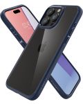 Калъф Spigen - Ultra Hybrid, iPhone 15 Pro Max, Navy Blue - 4t