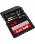 Карта памет SanDisk - Extreme PRO, 64GB, SDXC, V60 UHS-II  - 2t