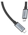 Кабел Hoco - US05, USB-C/USB-C, USB4, 1 m, 100W, черен - 3t