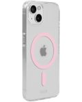 Калъф Holdit - MagSafe Case, iPhone 15/14/13, розов/прозрачен - 2t