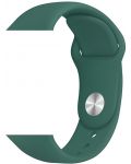 Каишка Trender - Silicone, Apple Watch, 44/45 mm, тъмнозелена - 1t