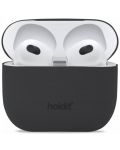 Калъф за слушалки Holdit - Silicone, AirPods 3, черен - 1t