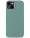 Калъф Holdit - Silicone, iPhone 14 Plus, Moss Green - 1t