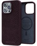 Калъф Njord - Salmon Leather MagSafe, iPhone 15 Pro Max, кафяв - 2t