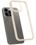Калъф Spigen - Crystal Hybrid, iPhone 14 Pro Max, Sand beige - 2t