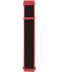 Каишка Trender - TR-NY20BKRD, 20 mm, червена/черна - 1t