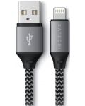 Кабел Satechi - ST-TAL10M, USB-A/Lightning, 0.25 m, сив - 1t