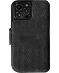 Калъф Krusell - Leather Wallet, iPhone 13 Pro Max, черен - 3t