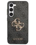 Калъф Guess - PU 4G Metal Logo, Galaxy S23, сив - 1t