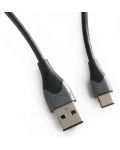 Кабел Energizer - C610CGBK, USB-A/USB-C, 1.2 m, черен/сив - 4t