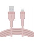 Кабел Belkin - Boost Charge, USB-A/Lightning, 1 m, розов - 2t