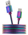 Кабел Canyon - CNS-USBC7RW, USB-C/USB-А, 1.2 m, многоцветен - 1t