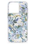 Калъф Case-Mate - Rifle Paper Garden Party Blue MagSafe, iPhone 15 Pro Max - 1t