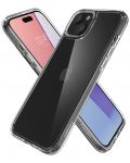 Калъф Spigen - Crystal Hybrid, iPhone 15, Crystal Clear - 3t