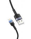 Кабел Tellur - TLL155324, USB-A/Lightning, 2 m, черен - 2t