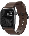 Каишка Nomad - Leather, Apple, 1-8/Ultra/SE, 42/44/45/49 mm, Brown/Black - 1t