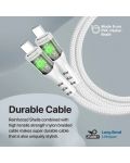 Кабел ProMate - TransLine-CC, USB-C/USB-C, 1.2 m, бял - 3t