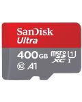 Карта памет SanDisk - Ultra, 400GB, microSDXC, Class10 + адаптер - 2t