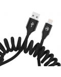 Кабел Tellur - Extendable, USB-A/Lightning, 1.8 m, черен - 2t
