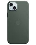 Калъф Apple - FineWoven MagSafe, iPhone 15 Plus, Evergreen - 1t