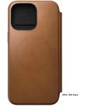 Калъф Nomad - Modern Leather Folio, iPhone 15 Pro Max, English Tan - 4t