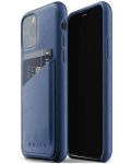 Калъф Mujjo - Full Leather Wallet, iPhone 11 Pro, Monaco Blue - 1t