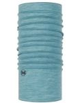 Кърпа за глава BUFF - Merino Wool Solid Pool, синя - 1t
