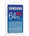 Карта памет Samsung - PRO Plus, 64GB, SDXC, U3 V30 - 2t