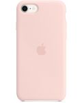 Калъф Apple - Silicone, iPhone SE3, Chalk Pink - 1t