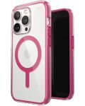 Калъф Speck - Presidio Geo Clear MagSafe, iPhone 14 Pro, прозрачен/розов - 3t