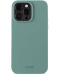 Калъф Holdit - Silicone, iPhone 15 Pro Max, Moss Green - 1t