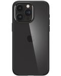 Калъф Spigen - Crystal Hybrid, iPhone 15 Pro, Matte Black - 4t