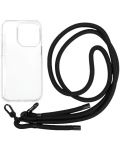 Калъф Mobile Origin - Lanyard, iPhone 14 Pro, Clear - 2t