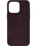 Калъф Njord - Salmon Leather MagSafe, iPhone 15 Pro Max, кафяв - 1t