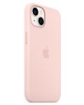 Калъф Apple - Silicone MagSafe, iPhone 13, Chalk Pink - 2t