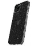 Калъф Spigen - Liquid Crystal Glitter, iPhone 15, Crystal Quartz - 4t