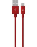 Кабел ttec - AlumiCable, USB-A/Micro USB, 1.2 m, червен - 1t