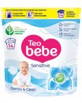 Капсули за пране Teo Bebe Gentle & Clean - Sensitive, 14 капсули - 1t