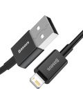 Кабел Baseus - Superior, USB-A/Lightning, 2 m, черен - 2t