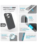 Калъф Speck - Presidio 2 Grip, iPhone 15 Pro, MagSafe ClickLock, сив - 8t