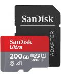 Карта памет SanDisk - Ultra, 200GB, microSDXC, Class10 + адаптер - 1t