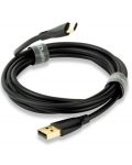  Кабел QED - Connect QE8184, USB-C/USB-A, 0.75m, черен - 1t