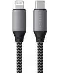 Кабел Satechi - ST-TCL10M, USB-C/Lightning, 0.25 m, сив - 1t