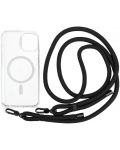 Калъф Mobile Origin - Lanyard, iPhone 14, MagSafe, Clear - 2t