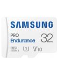 Карта памет Samsung - PRO Endurance, 32GB, microSD, Class10 + адаптер - 2t