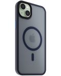 Калъф Next One - Midnight Mist Shield MagSafe, iPhone 15, тъмносин - 3t