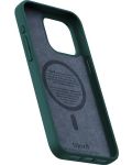 Калъф Njord - Salmon Leather MagSafe, iPhone 15 Pro Max, зелен - 7t