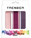 Каишки Trender - Trio Bundle Naylon, 20 mm, 3 броя, розови/лилава - 1t